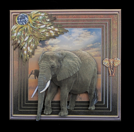 Stepping Out Again - Elephant by Carolyn Norris