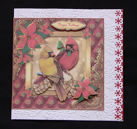 Quilted Christmas Card Fronts Set-1 by Carolyn Norris