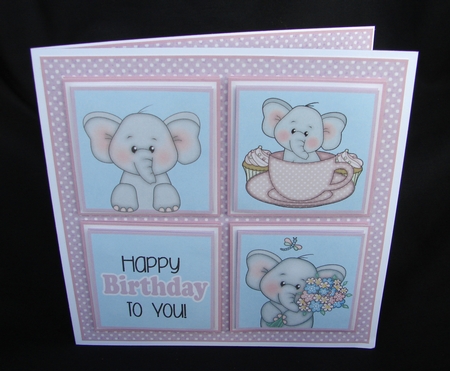Ella Birthday Squares 2 Mini Kit by Carolyn Norris