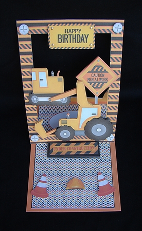 Forever Framed Easel Card - Construction 1 by Carolyn Norris