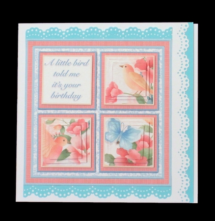 LITTLE BIRD PYRAMAGE SQUARES 7.5 Quick Layer Card & Insert Kit by Carolyn Norris