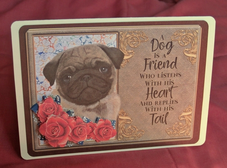 A dog is a friend who listens  by Carolyn Norris