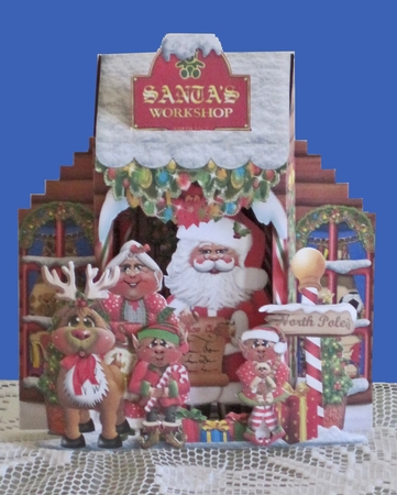Santas Workshop What an Entrance! Card and Envelope Kit. by Carolyn Norris