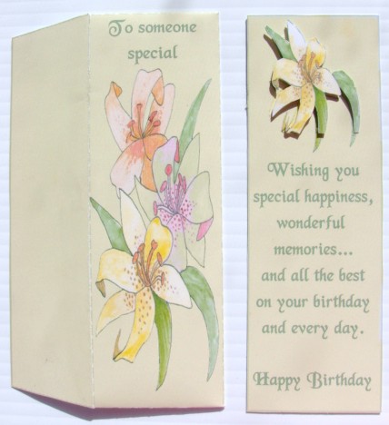 Lillies Bookmark Two by Carolyn Norris
