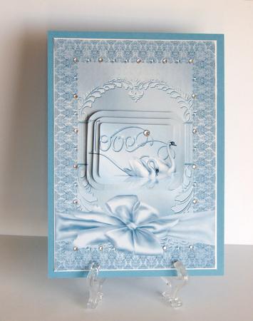 A5 Love Swans Blue by Carolyn Norris
