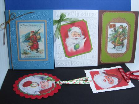 Santa Collage 2 by Carolyn Norris