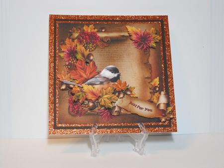 Autumn Chickadee by Carolyn Norris