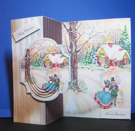 Christmas Holidays No Hole Foldback by Carolyn Norris