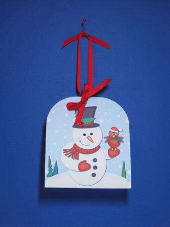 3D Xmas Snowman Treat or Favour Box Mini Kit by Carolyn Norris