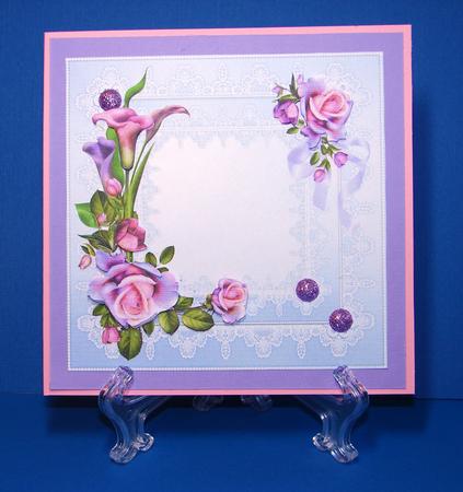 8x8 Calla Lilies and Roses by Carolyn Norris