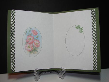 Floral Watercolour Green Insert by Carolyn Norris