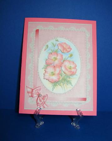 Floral Watercolour Pink Decoupage by Carolyn Norris