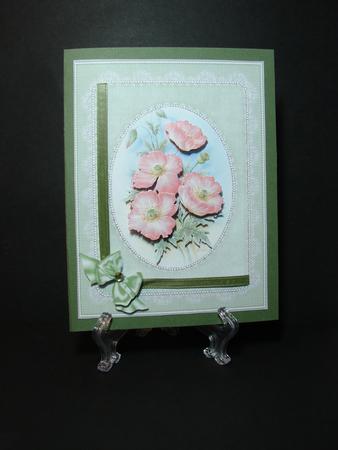 Floral Watercolour Green Decoupage by Carolyn Norris