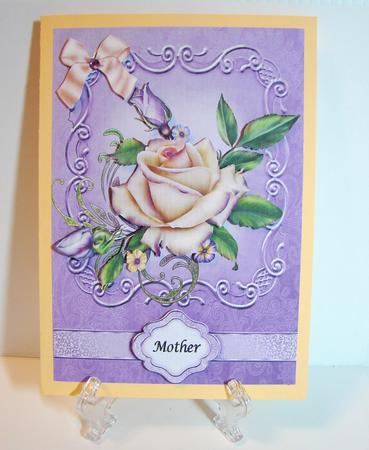 Purple & Cream Roses by Carolyn Norris