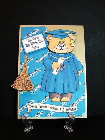Over the Corner Graduation Bear by Carolyn Norris