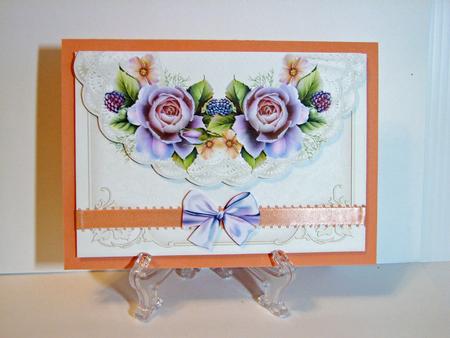 Envelop Cream English Roses by Carolyn Norris