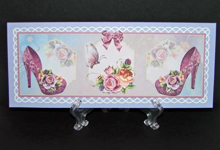 English Roses Shoes Butterfly Topper by Carolyn Norris