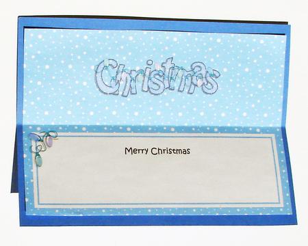 Xmas Merry Christmas Matching Large Dl Insert by Carolyn Norris