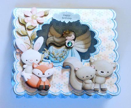 Natures Angel Scalloped Tent Card Kit by Carolyn Norris
