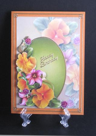 Pretty Peach Summer Pansies by Carolyn Norris
