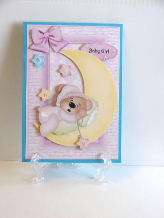 Cute Pink Angel Bear by Carolyn Norris