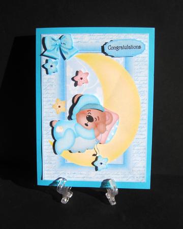Lovely Blue Angel Bear by Carolyn Norris