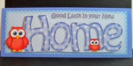 Large Dl New Home Quick Card 3D Decoupage by Carolyn Norris