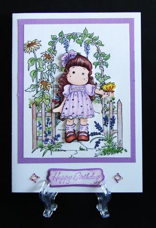 Archway and Sunflowers Digital Stamp + Watercoloured Version by Carolyn Norris