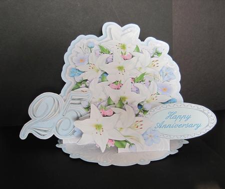 Giant Easel Tableau - Silver Wedding Anniversary by Carolyn Norris
