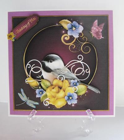 Yellow Roses 8" Square Card Mini-kit by Carolyn Norris