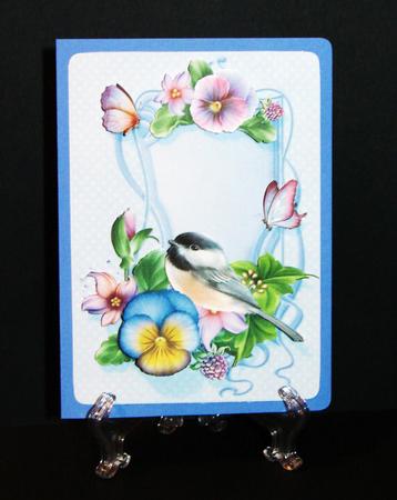 Winged Friends with Beautiful Pansies by Carolyn Norris
