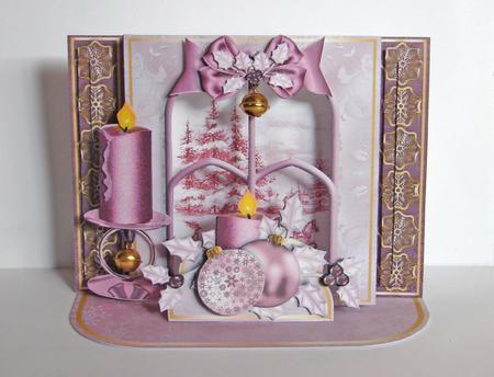 Shadow Box Easel Windows 3D Kit - Christmas Countryside by Carolyn Norris