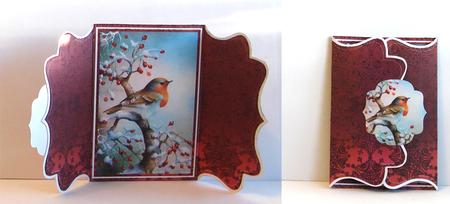 Red Robin Buckle Bracket Mini Card Kit by Carolyn Norris