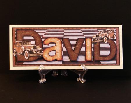 Large Dl Card David by Carolyn Norris
