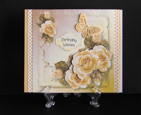 Beautiful Glowing Yellow Roses by Carolyn Norris
