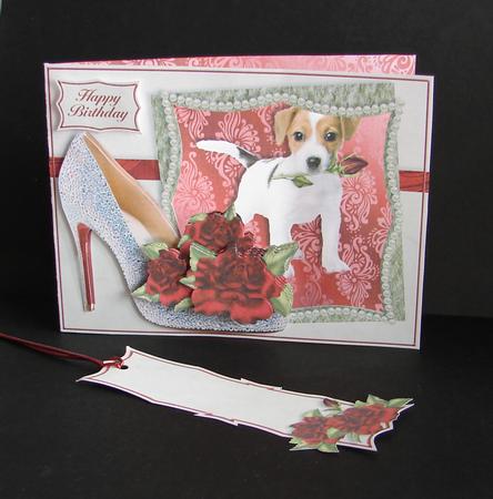 Puppies, Posies & Shoes Mini-kit - Jack Russell by Carolyn Norris
