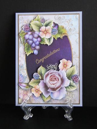 Roses, Blackberries & Grapes by Carolyn Norris
