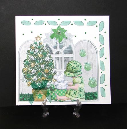 Opening the Presents Window Topper Kit by Carolyn Norris