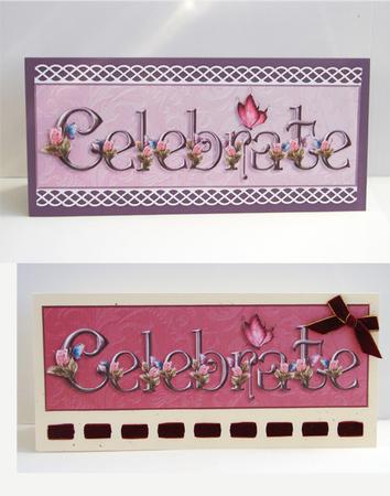 Celebrate Dl Toppers with Flowers and Butterfly by Carolyn Norris