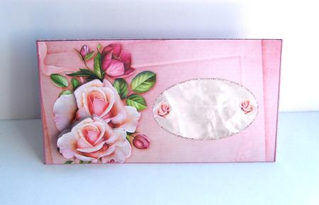 Money Envelop Roses by Carolyn Norris