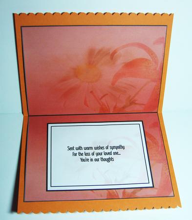 Sympathy Insert by Carolyn Norris