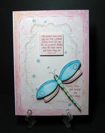 Wee Ones Dragonfly A5 Step by Step Card by Carolyn Norris