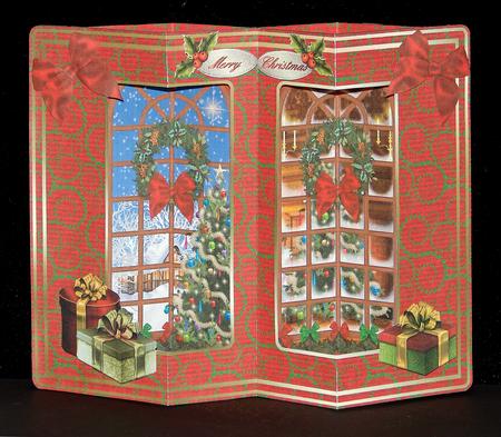 Double Window Pop Out Mini Kit - Christmas Room with a View by Carolyn Norris