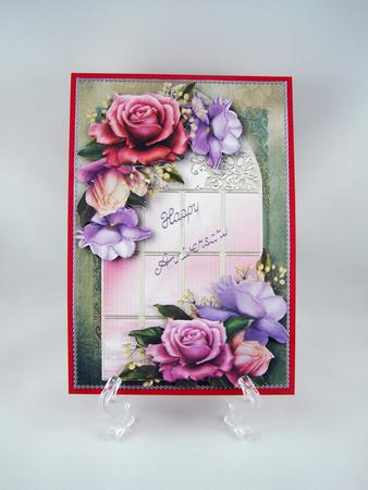 Enchanted Belle Roses Window by Carolyn Norris