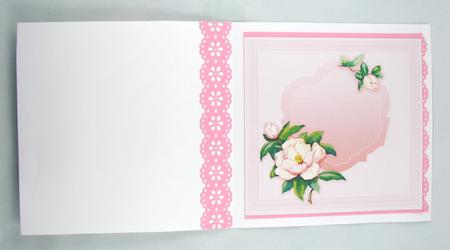 Vintage Roses Pocket Card Matching 8in x 8in Insert Plate by Carolyn Norris