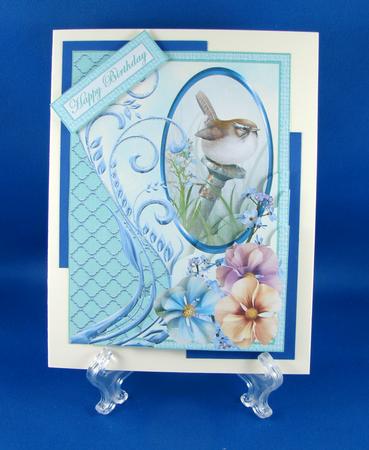 Wren in the Garden - Corner Stacker by Carolyn Norris