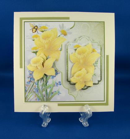 Spring Daffodils Card Front and Topper by Carolyn Norris
