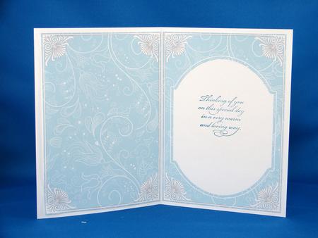 Dteal Little Birdy Fashion Base 7x5in Folded Insert by Carolyn Norris