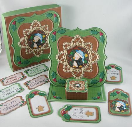 Penguin Surprise Box Easel Card and Box Kit by Carolyn Norris