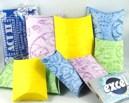 Vintage Time Peices 12 Pillow Box's - Bright Shades by Carolyn Norris